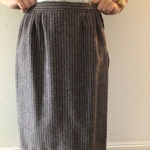 Vintage Tweed Wool Skirt